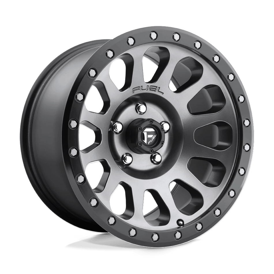Fuel 1PC D601 VECTOR 18x9 ET1 5x150 Matte Gunmetal Black Bead Ring