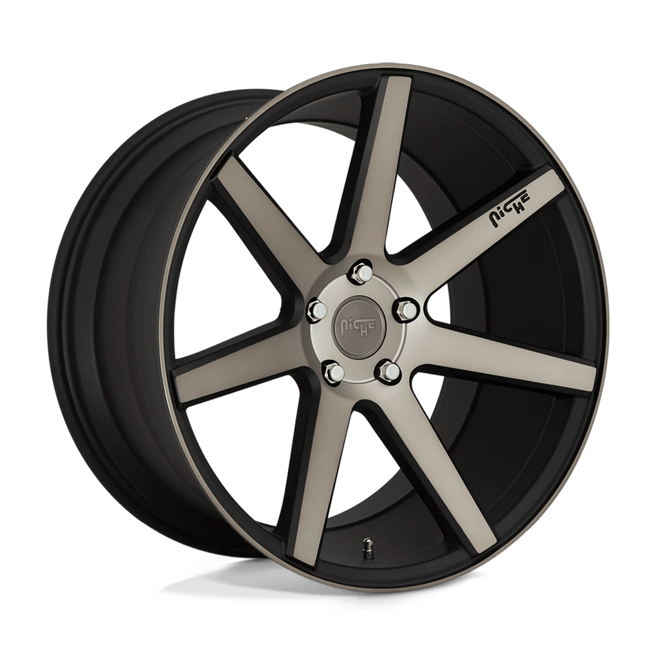 Niche 1PC M150 VERONA 20x10.5 ET27 5x112 Matte Black Machined