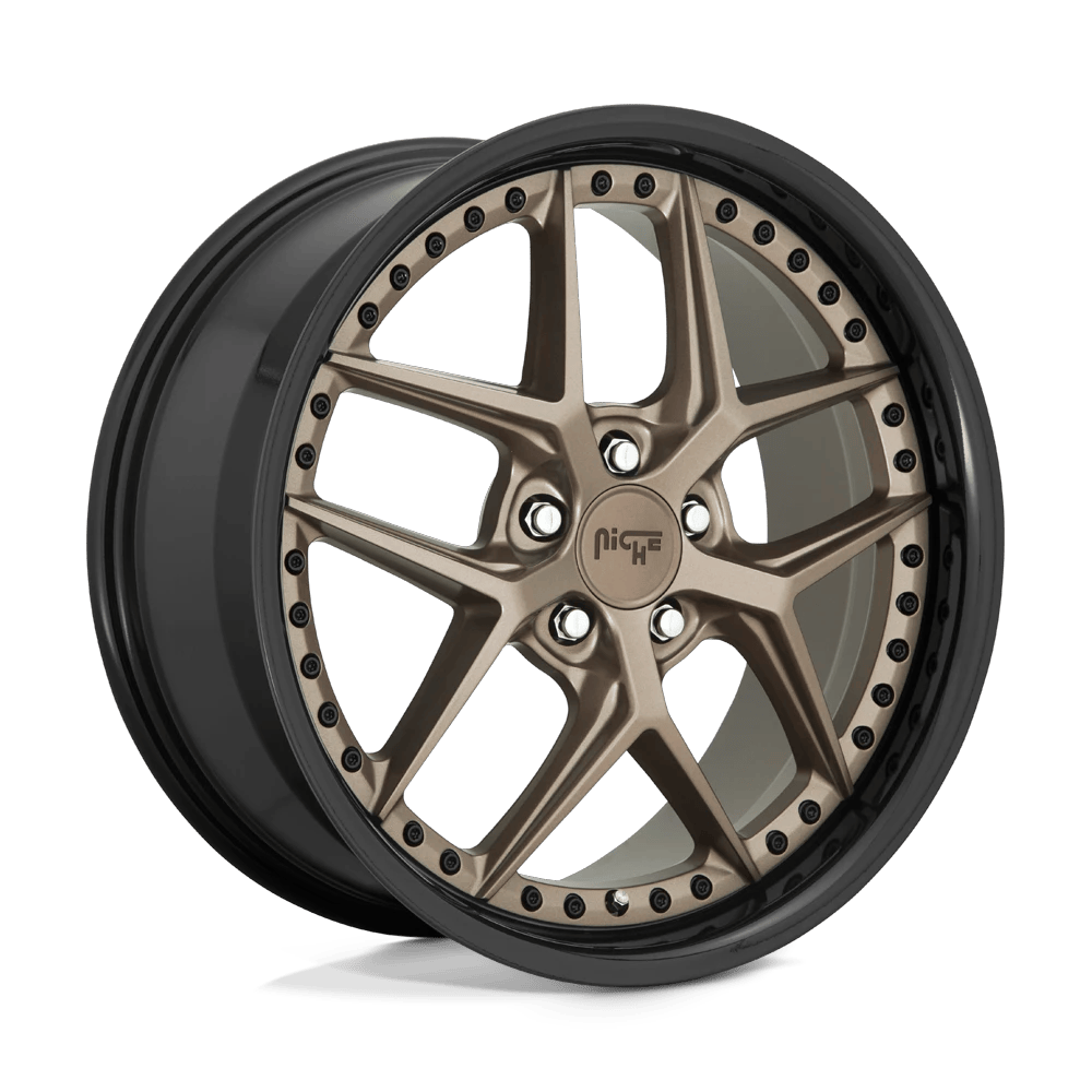 Niche 1PC M227 VICE 20x9 ET18 5x115 Matte Bronze Black Bead Ring