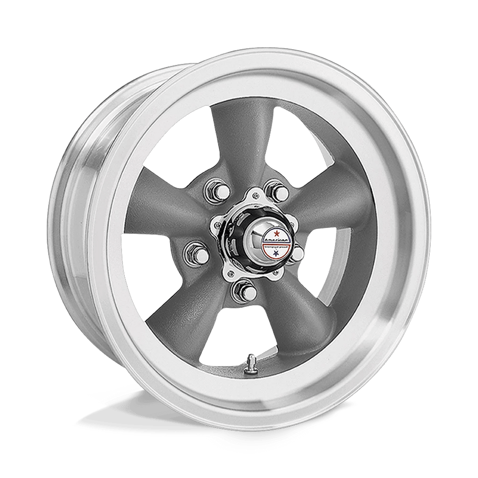 American Racing Vintage VN105 TORQ THRUST D 14x6 ET-2 5x120.6 Torq Thrust Gray w/ Mach Lip