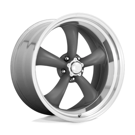 American Racing Vintage VN215 CLASSIC TORQ THRUST II 15x4 ET-25 5x120.6 Mag Gray w/ Machined Lip