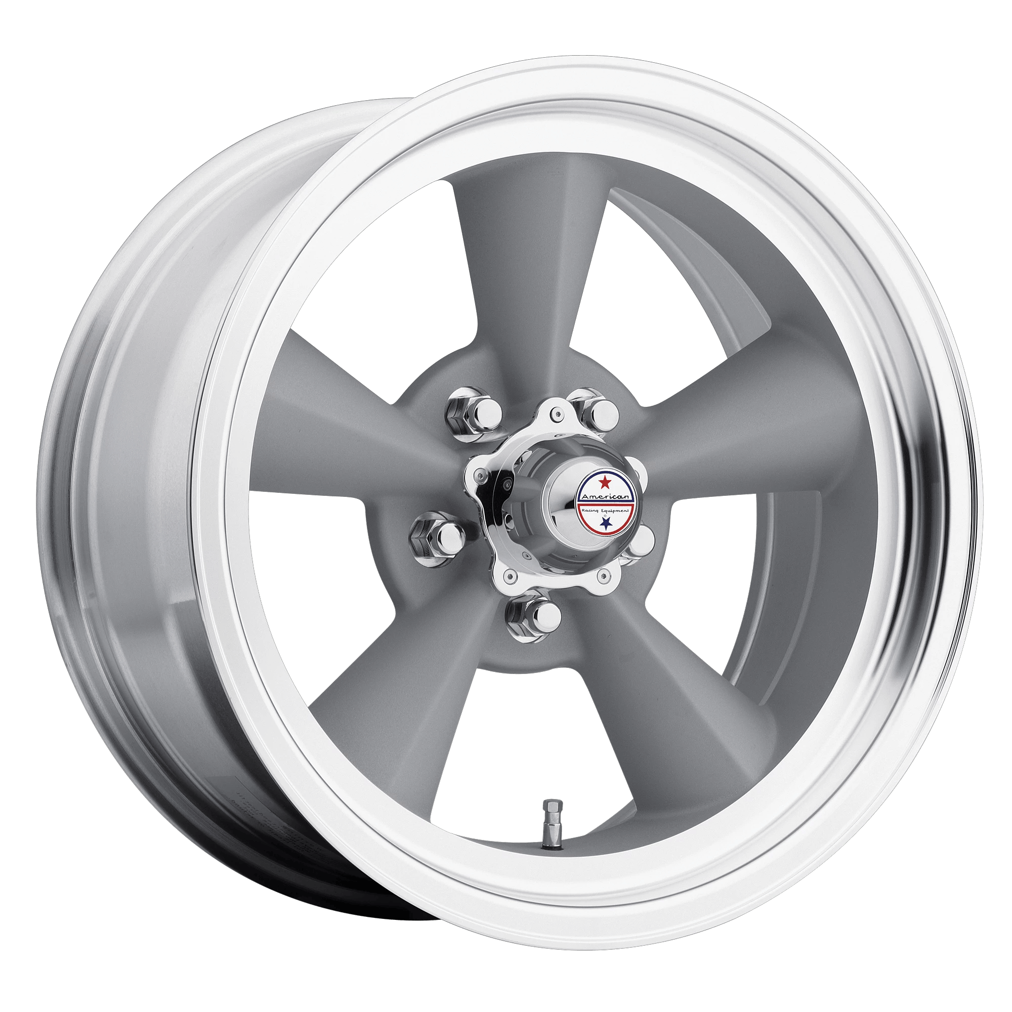 American Racing Vintage VN309 TT O 15x5 ET-13 5x120.6 Vintage Silver w/ Machined Lip