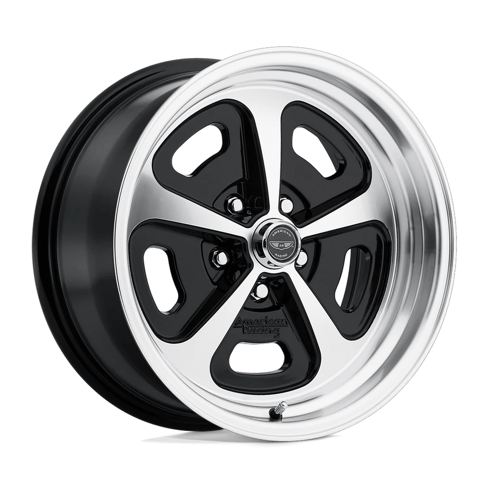 American Racing Vintage VN501 500 MONO CAST 17x9 ET0 5x114.3 Gloss Black Machined