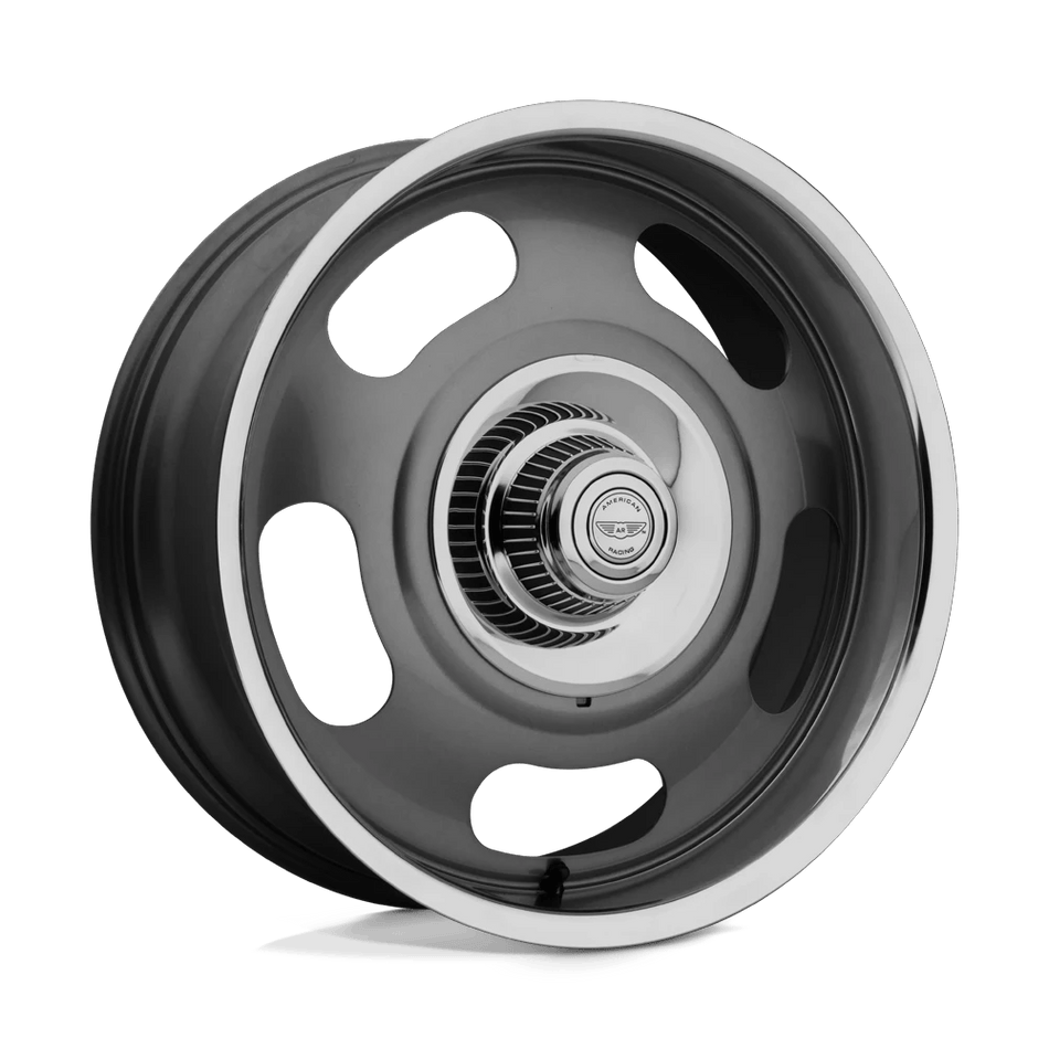 American Racing Vintage VN506 RALLY 20x9.5 ET0 BLANK Mag Gray Center w/ Polished Lip