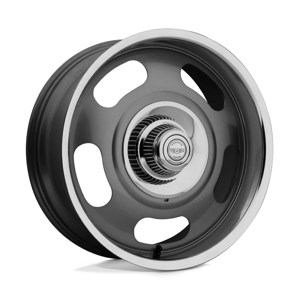 American Racing Vintage VN506 RALLY 20x8 ET0 6x139.7 Mag Gray Center w/ Polished Lip