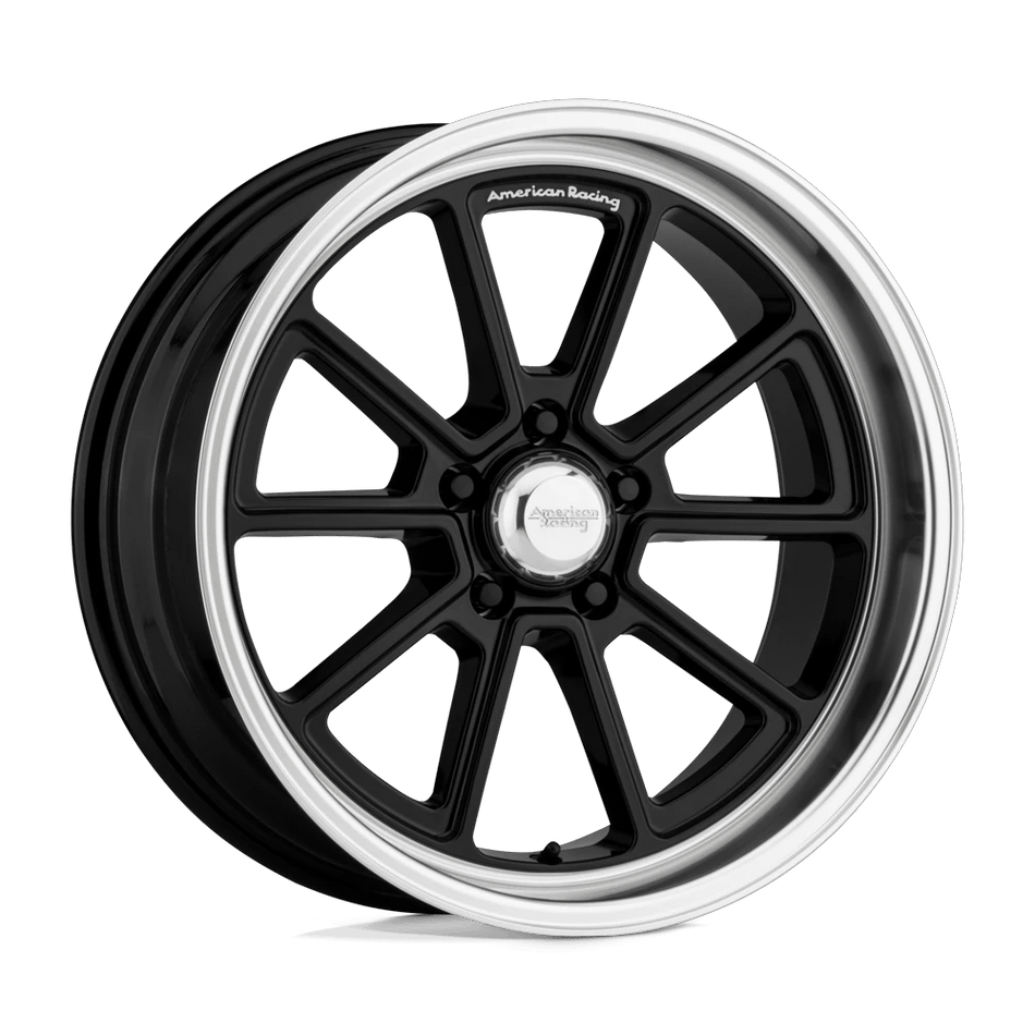 American Racing Vintage VN510 DRAFT 20x10 ET6 5x120.6 Gloss Black w/ Diamond Cut Lip