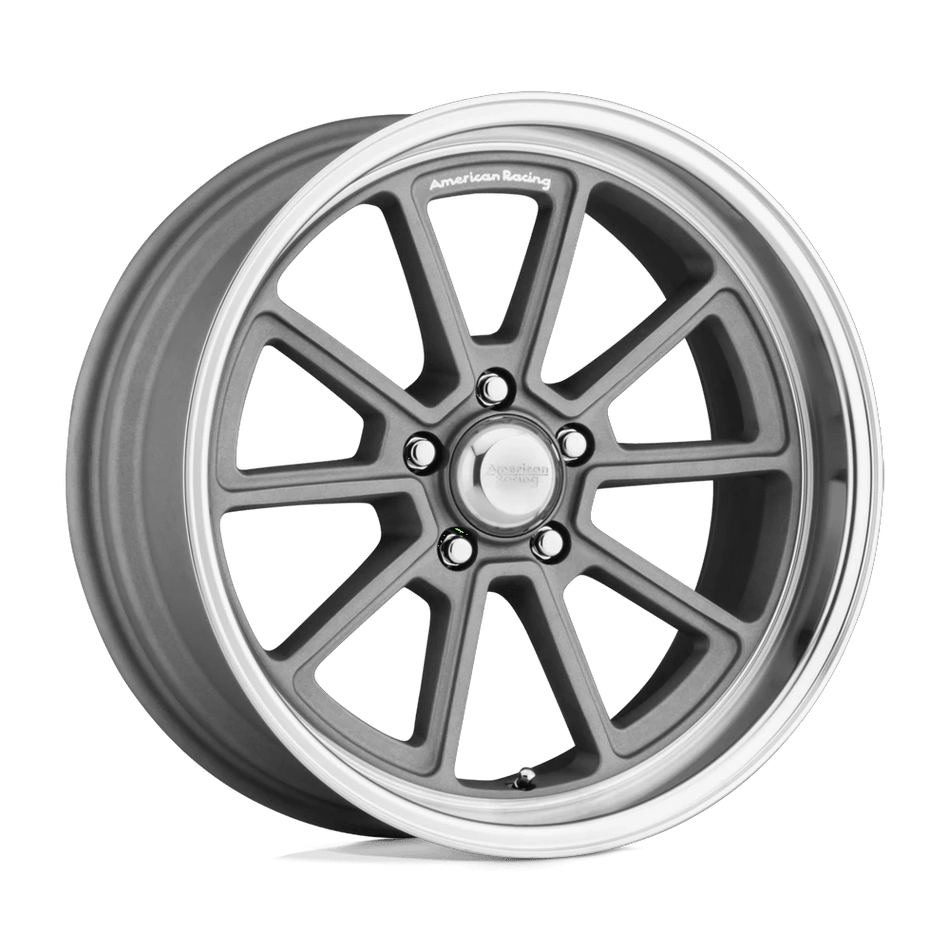 American Racing Vintage VN510 DRAFT 18x10 ET12 5x114.3 Vintage Silver w/ Diamond Cut Lip