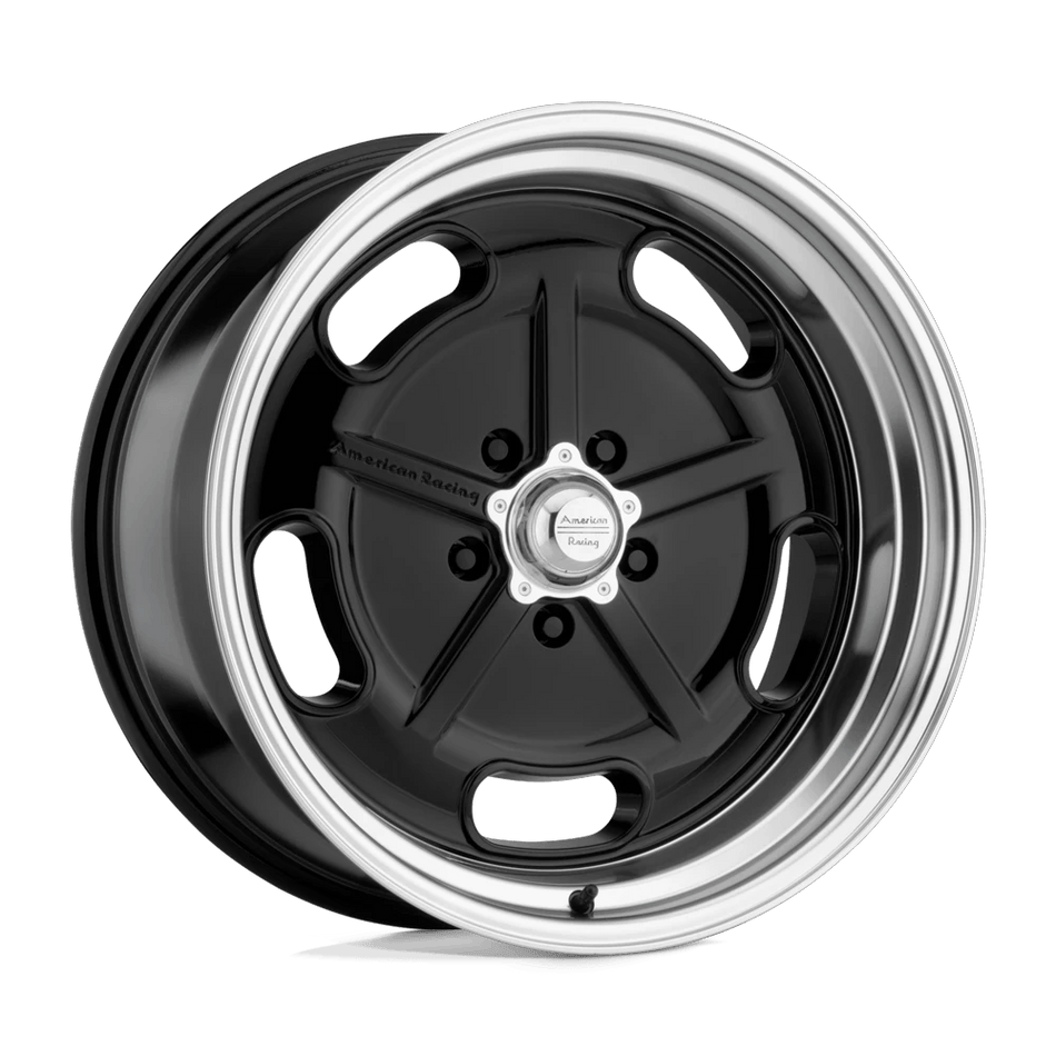 American Racing Vintage VN511 SALT FLAT 22x8.5 ET0 5x114.3 Gloss Black w/ Diamond Cut Lip