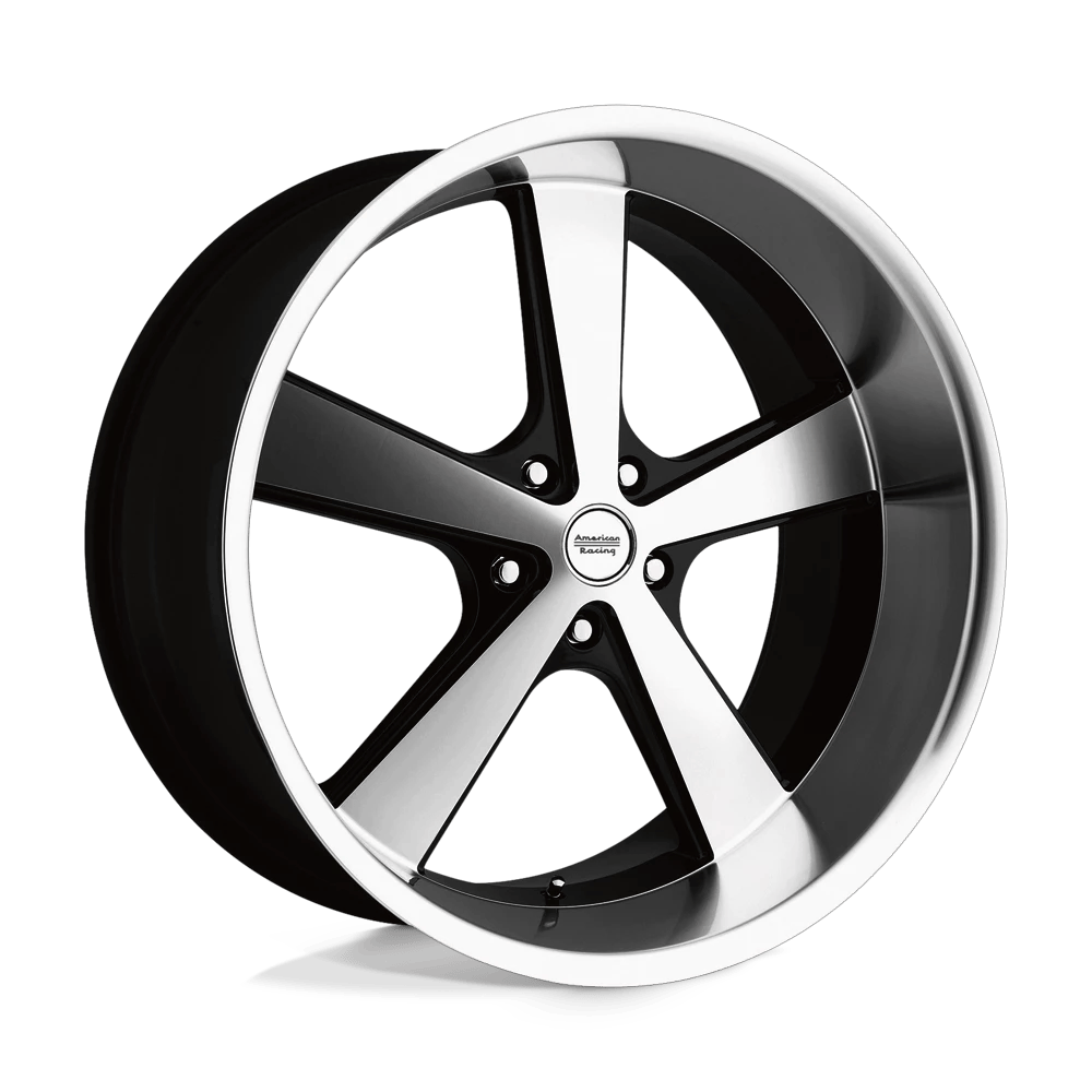 American Racing Vintage VN701 NOVA 22x9 ET15 5x127 Gloss Black Machined