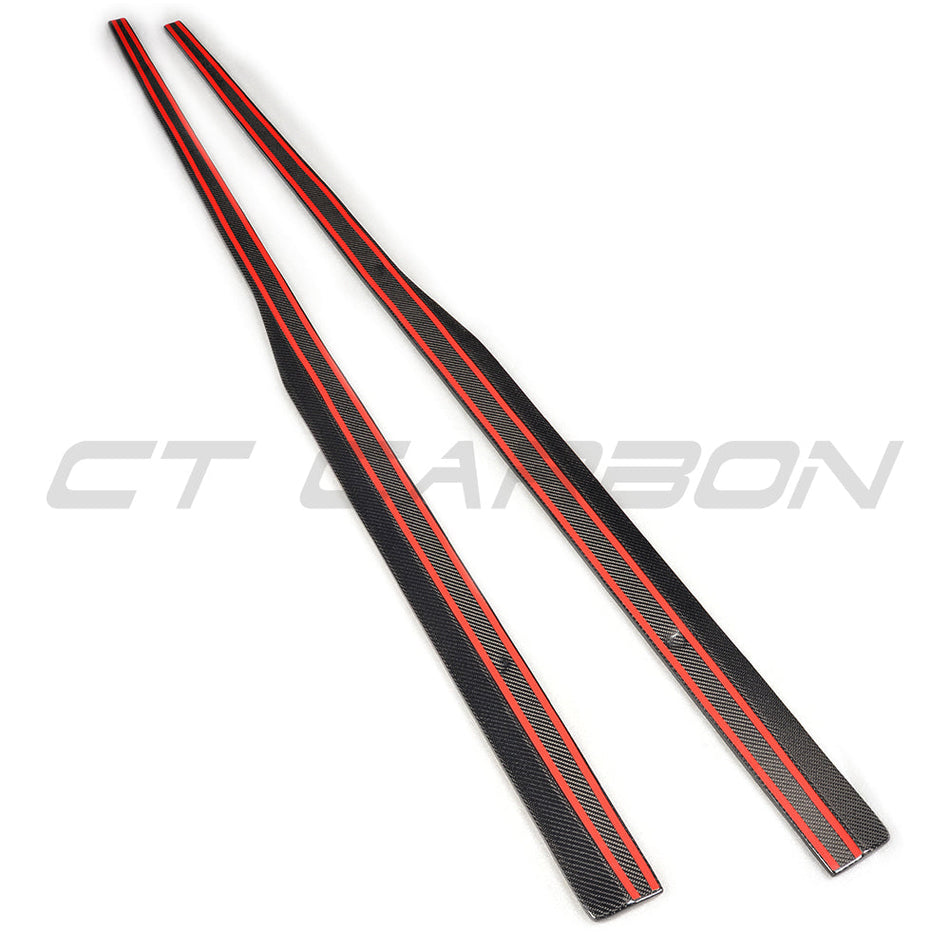 VW GOLF GTD/GTI MK7/7.5 2014-2020 CARBON FIBRE SIDE SKIRTS