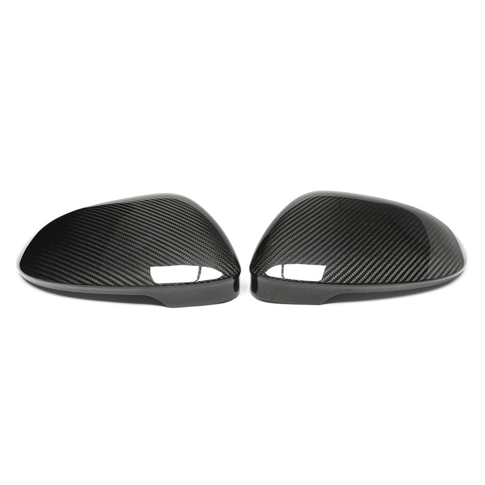 VW GOLF MK8 CARBON FIBRE MIRRORS - WITHOUT LANE ASSIST