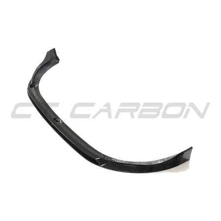 VW GOLF MK8 GTI CARBON FIBRE FRONT SPLITTER - V2-Splitter-CT CARBON-CT Carbon - High-quality carbon fiber and gloss black aerodynamic parts for premium sports and luxury vehicles.