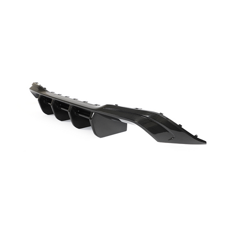 VW GOLF MK8 R CARBON FIBRE DIFFUSER - CT DESIGN-Diffuser-CT CARBON-CT Carbon - High-quality carbon fiber and gloss black aerodynamic parts for premium sports and luxury vehicles.