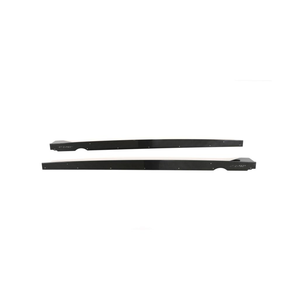 VW GOLF MK8 R CARBON FIBRE SIDE SKIRTS - CT DESIGN-Side Skirts-CT CARBON-CT Carbon - High-quality carbon fiber and gloss black aerodynamic parts for premium sports and luxury vehicles.