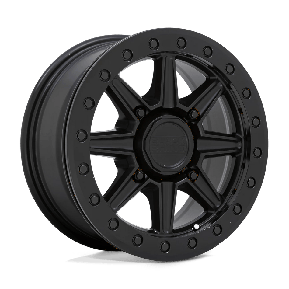Black Rhino Hard Alloys - UTV WEBB UTV BEADLOCK 15x7 ET51 4x137 Matte Black