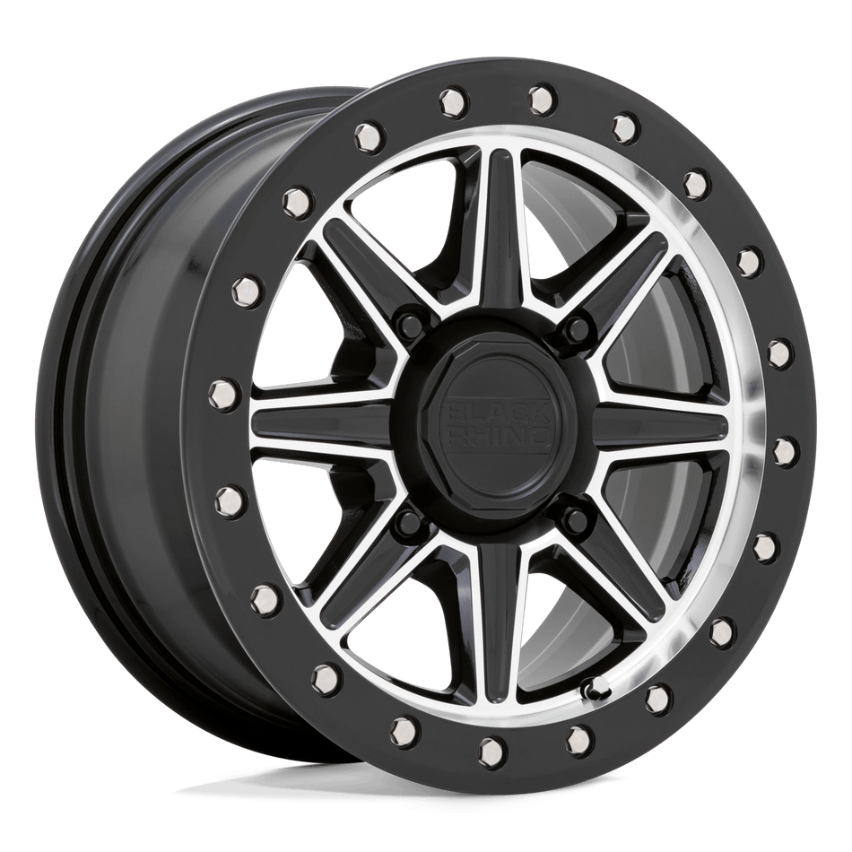 Black Rhino Hard Alloys - UTV WEBB UTV 14x7 ET51 4x110 Gloss Black Machined