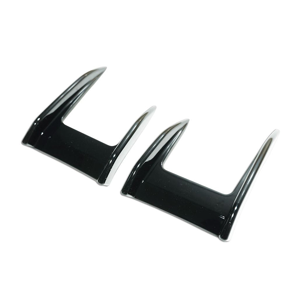 BMW F40 1 SERIES 2019-2024 GLOSS BLACK FRONT CANARDS