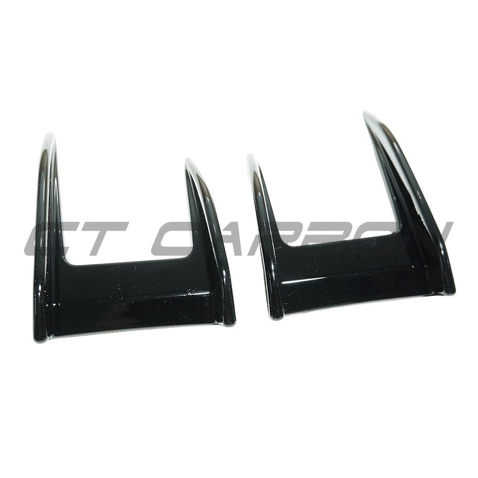 BMW F40 1 SERIES 2019-2024 GLOSS BLACK FRONT CANARDS