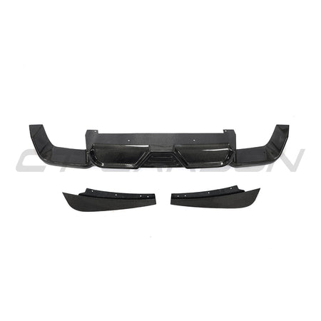 X3M F97 2018-2023 CARBON FIBRE DIFFUSER-Splitter-CT CARBON-CT Carbon - High-quality carbon fiber and gloss black aerodynamic parts for premium sports and luxury vehicles.