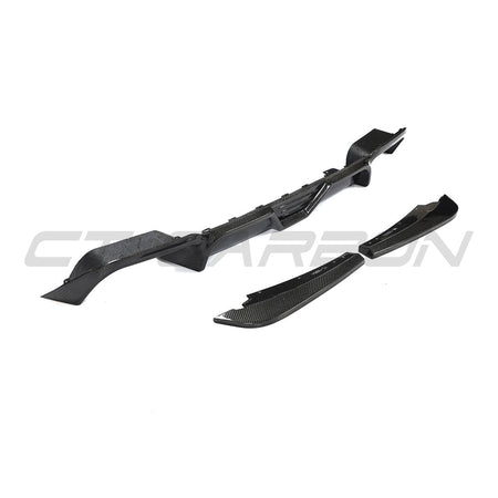 X3M F97 2018-2023 CARBON FIBRE DIFFUSER-Splitter-CT CARBON-CT Carbon - High-quality carbon fiber and gloss black aerodynamic parts for premium sports and luxury vehicles.