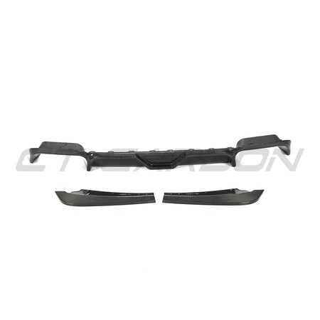 X3M F97 2018-2023 CARBON FIBRE DIFFUSER-Splitter-CT CARBON-CT Carbon - High-quality carbon fiber and gloss black aerodynamic parts for premium sports and luxury vehicles.