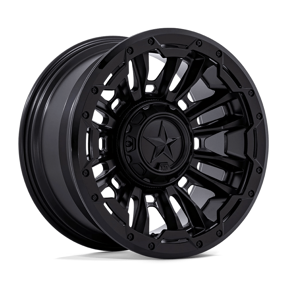XD XD870 BOMBER 20x10 ET-18 8x165.1 Matte Black w/ Gloss Black Ring