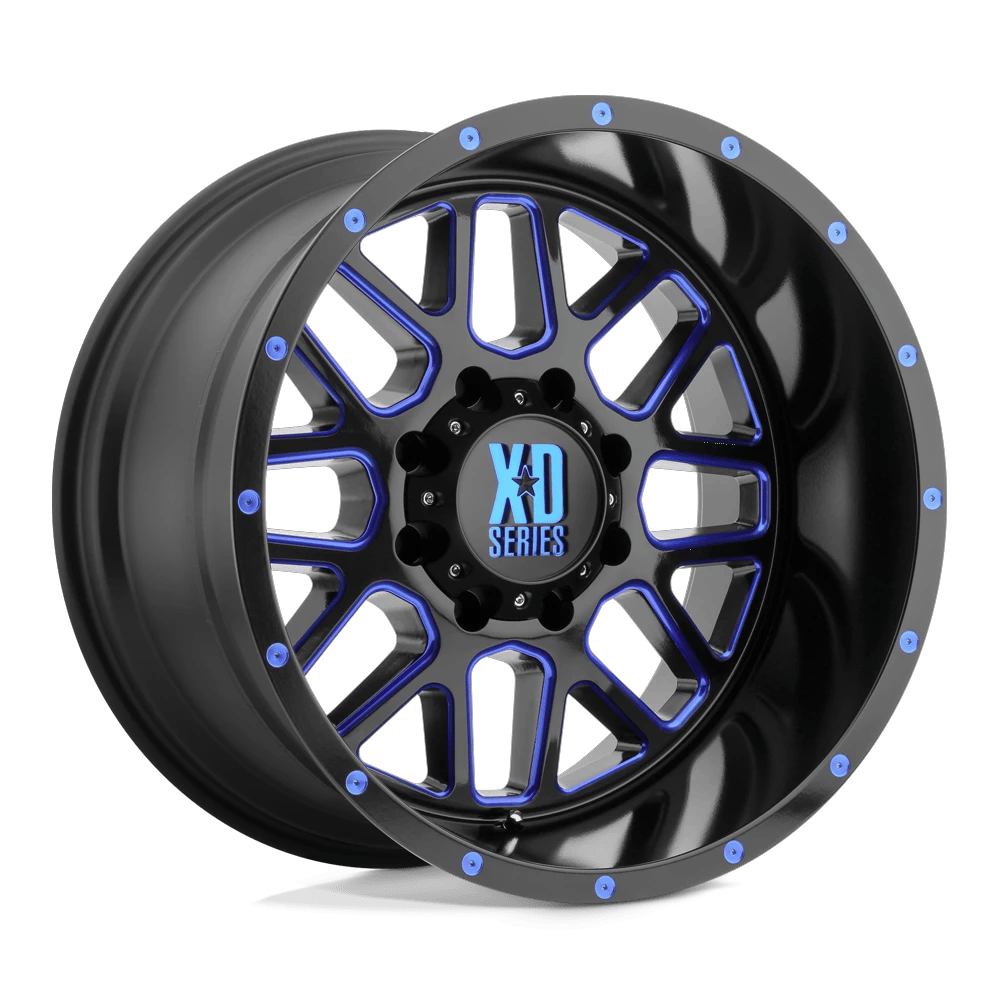 XD XD820 GRENADE 20x10 ET-24 5x127 Satin Black Mill w/ Blue Tint