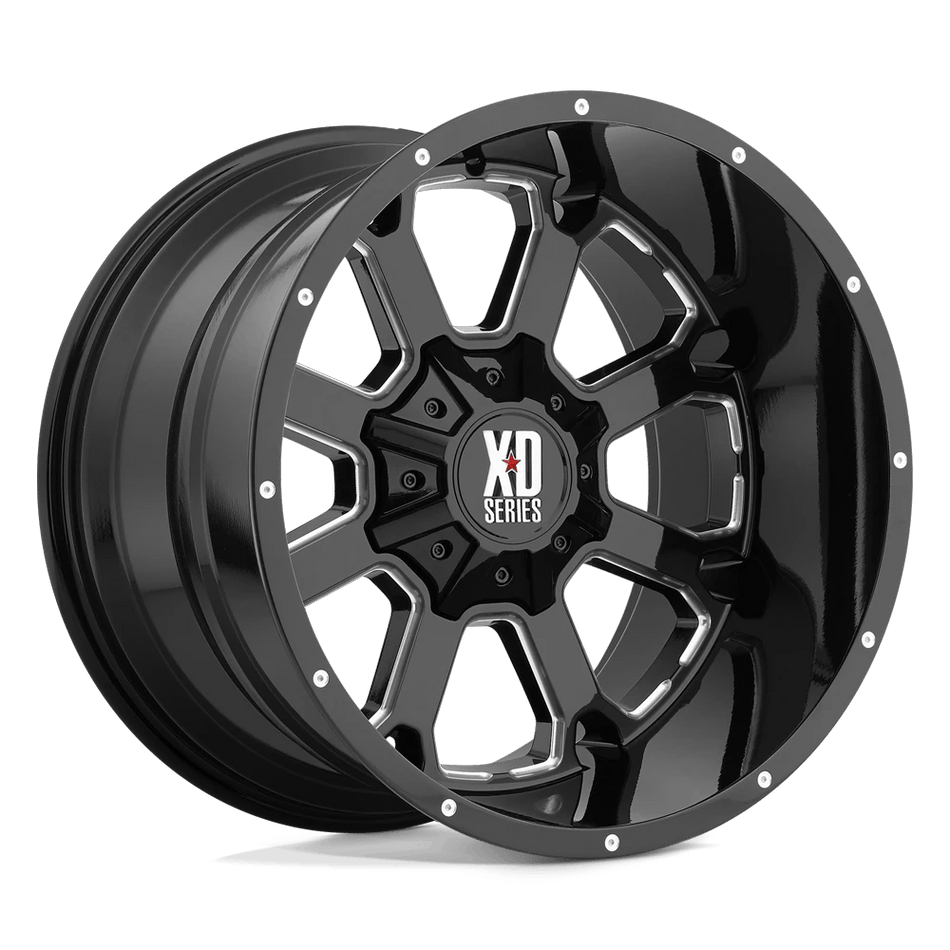 XD XD825 BUCK 25 20x9 ET25 5x150 Gloss Black Milled