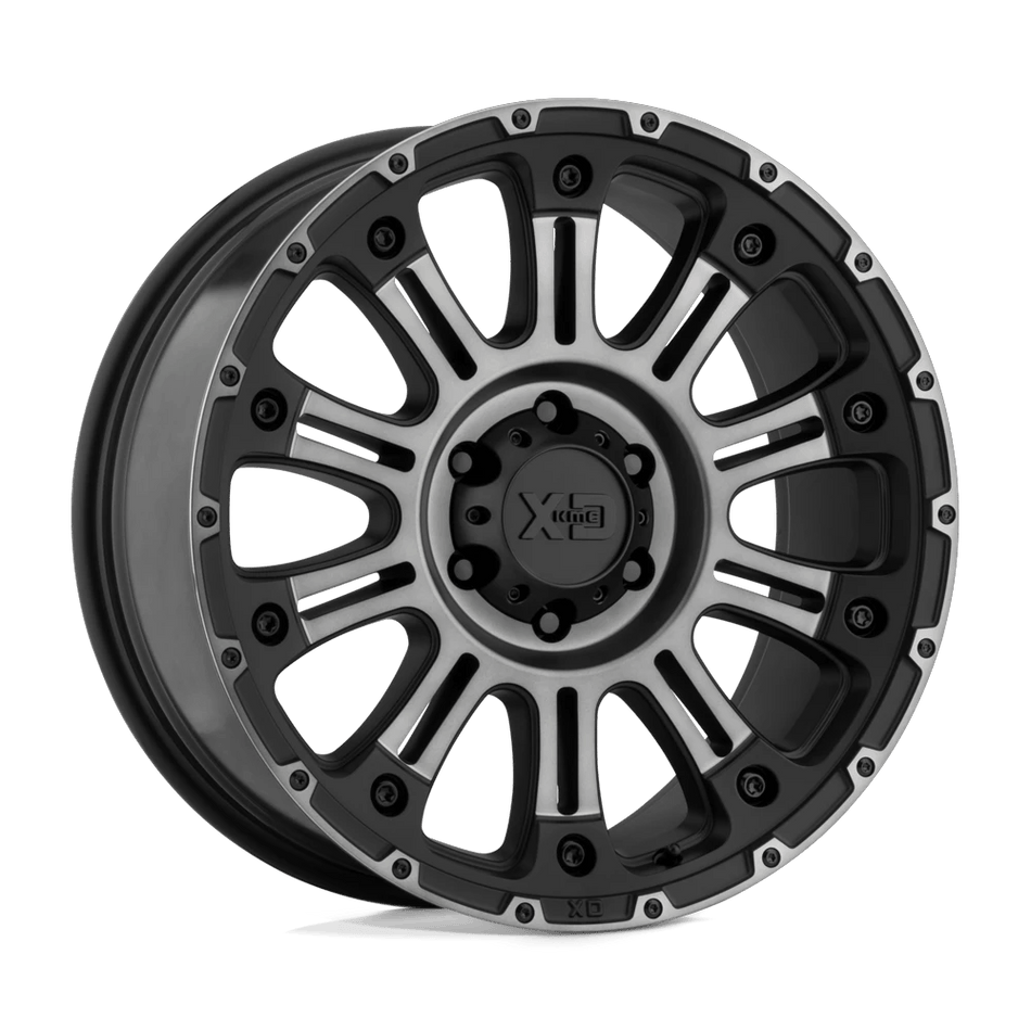 XD XD829 HOSS II 17x9 ET18 6x139.7 Satin Black Mach w/ Gray Tint