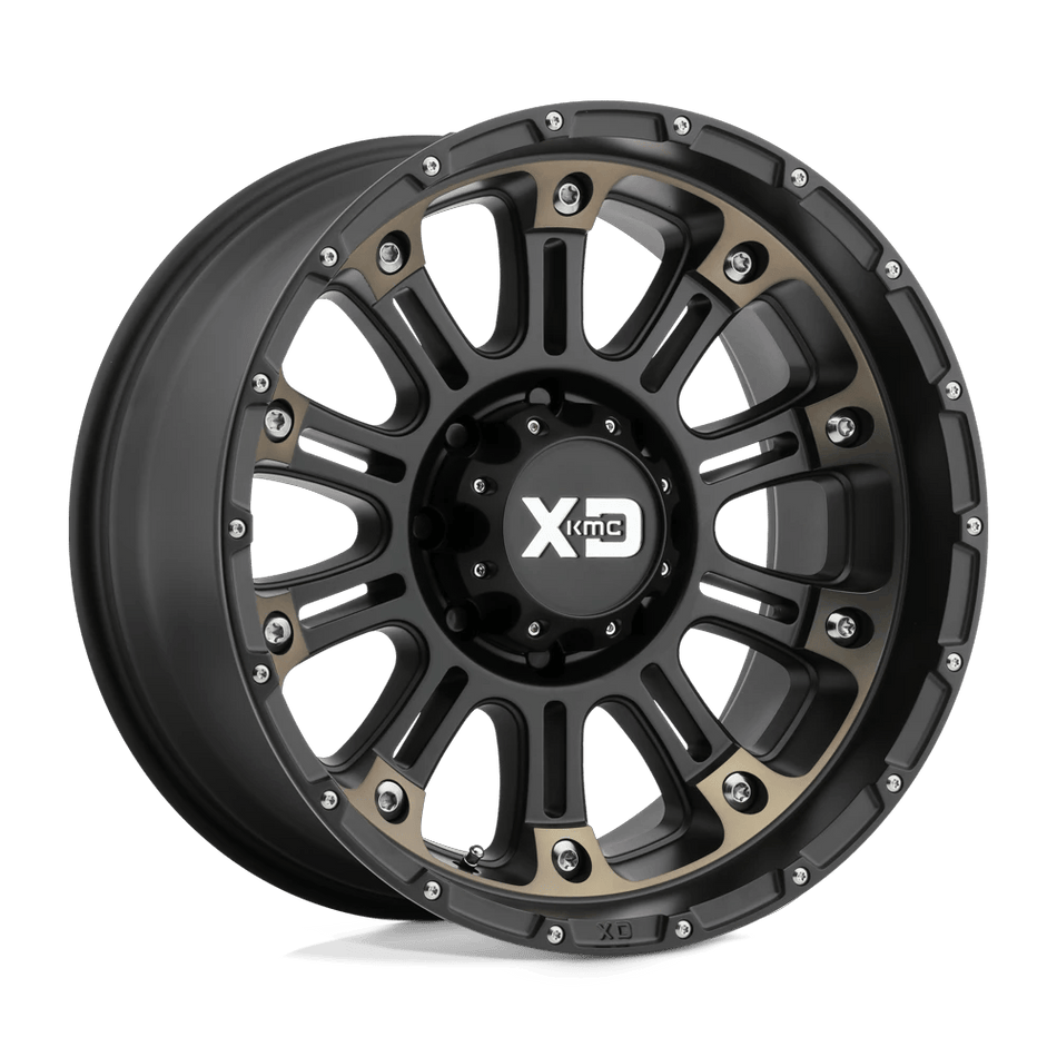 XD XD829 HOSS II 20x10 ET-24 8x180 Satin Black Mach w/ Dark Tint