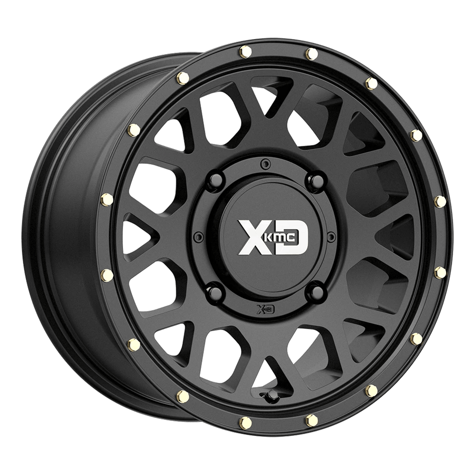 XD Powersports XS135 GRENADE UTV 15x6 ET0 4x110 Satin Black