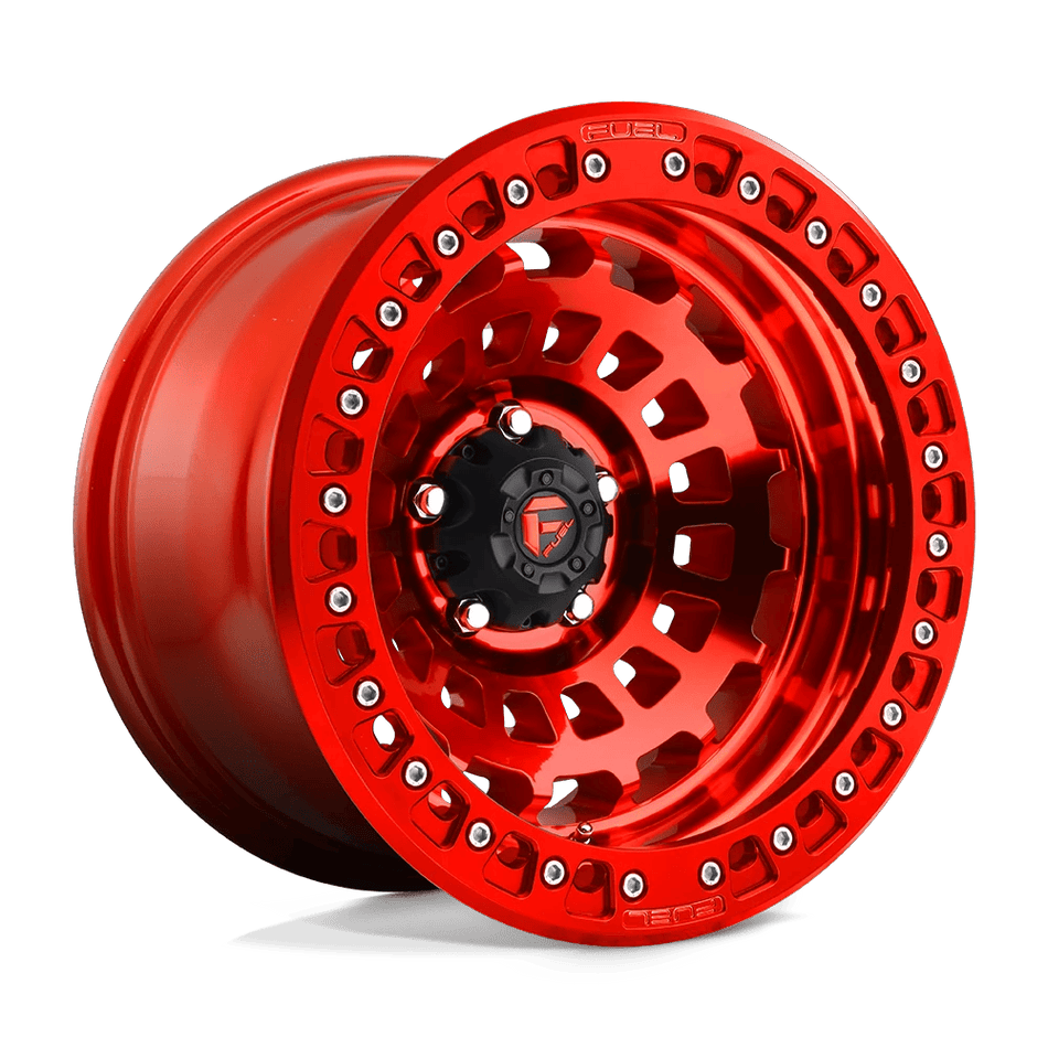 Fuel 1PC D100 ZEPHYR BEADLOCK 17x9 ET-15 5x127 Candy Red