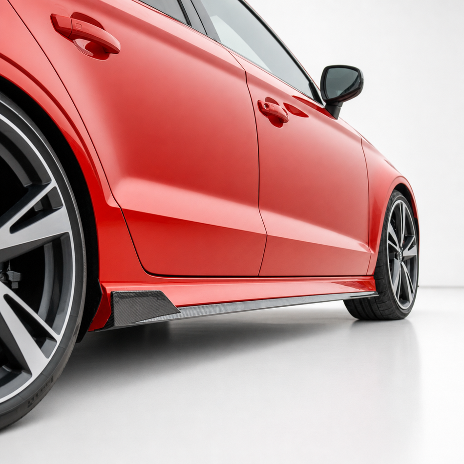 Audi S3/RS3 8V.5 Sedan Carbon Fiber Side Skirts V1