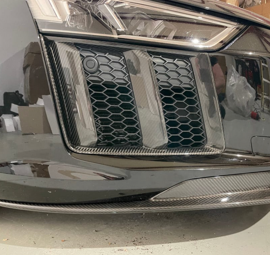 Audi R8 4S Carbon Fiber Front Bumper Side Air Vents