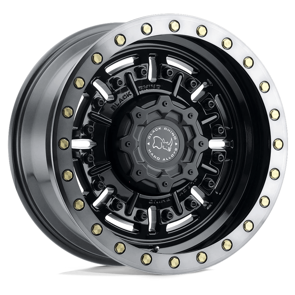 Black Rhino Hard Alloys ABRAMS 18x9.5 ET-18 6x135 Gloss Gun Black w/ Machined Dark Tint