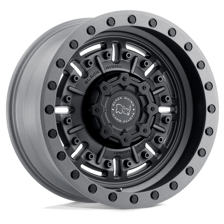 Black Rhino Hard Alloys ABRAMS 20x9.5 ET2 6x139.7 Textured Matte Gunmetal