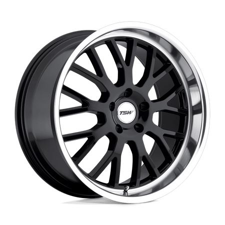 TSW TREMBLANT 20x10 ET25 5x120 Gloss Black w/ Mirror Cut Lip