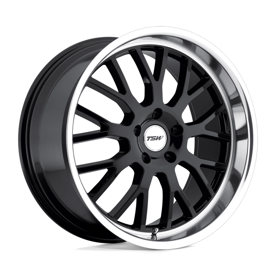 TSW TREMBLANT 20x10 ET25 5x120 Gloss Black w/ Mirror Cut Lip