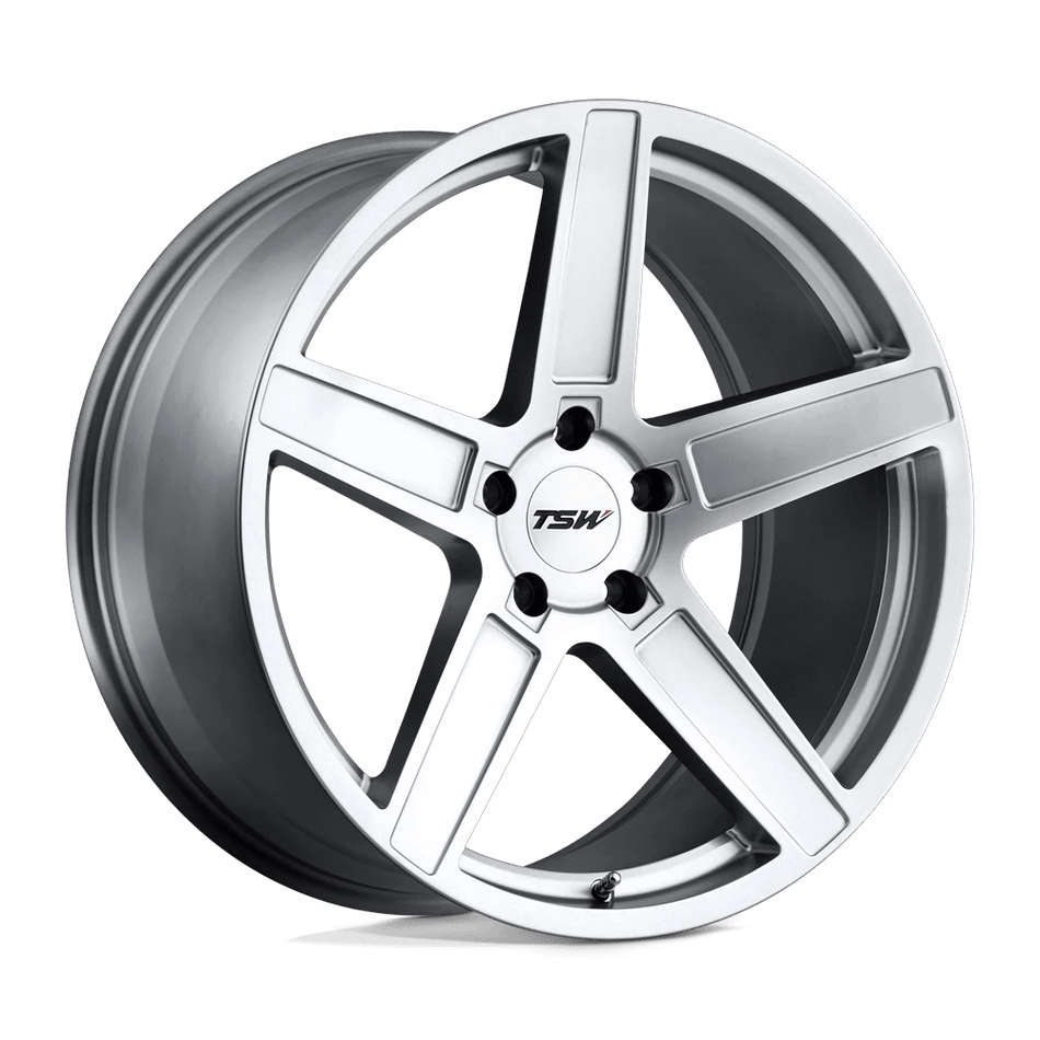 TSW ASCENT 18x8.5 ET43 5x112 Matte Titanium Silver