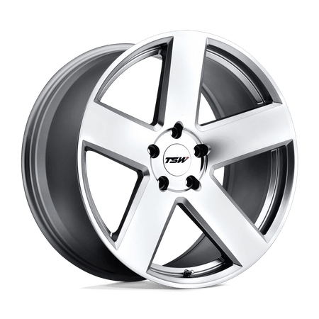 TSW BRISTOL 18x9.5 ET20 5x114.3 Silver w/ Mirror Cut Face