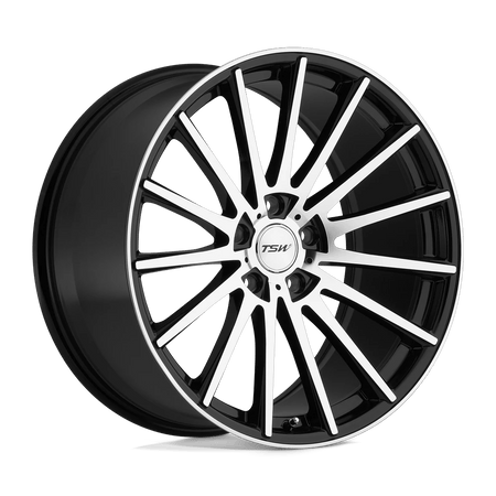 TSW CHICANE 19x8.5 ET43 5x112 Gloss Black w/ Mirror Cut Face