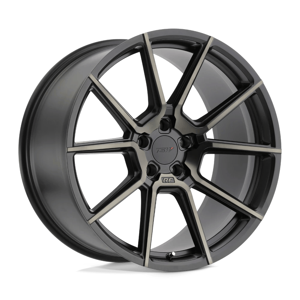 TSW CHRONO 21x10.5 ET35 5x120 Matte Black w/ Machine Face & Dark Tint