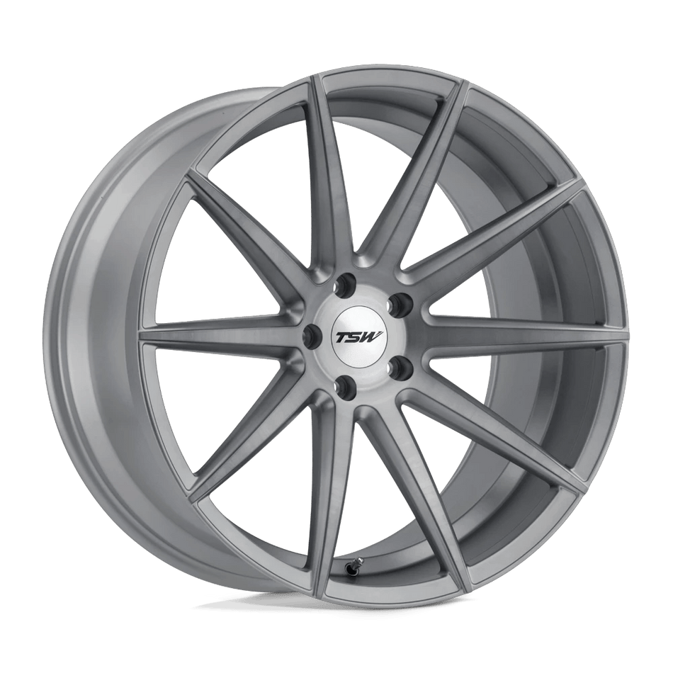 TSW CLYPSE 22x9 ET37 5x120 Titanium w/ Matte Brushed Face