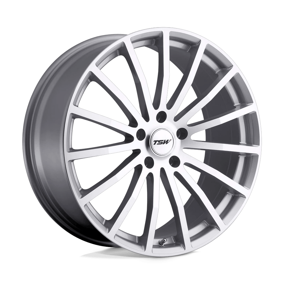 TSW MALLORY 20x10 ET25 5x114.3 Silver w/ Mirror Cut Face