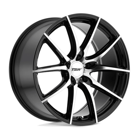 TSW SPRINT 19x8.5 ET32 5x112 Gloss Black w/ Mirror Cut Face