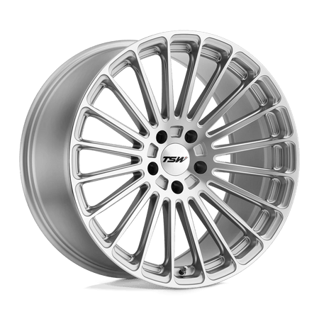 TSW TURBINA 20x8.5 ET40 5x107.9 Titanium Silver w/ Mirror Cut Face