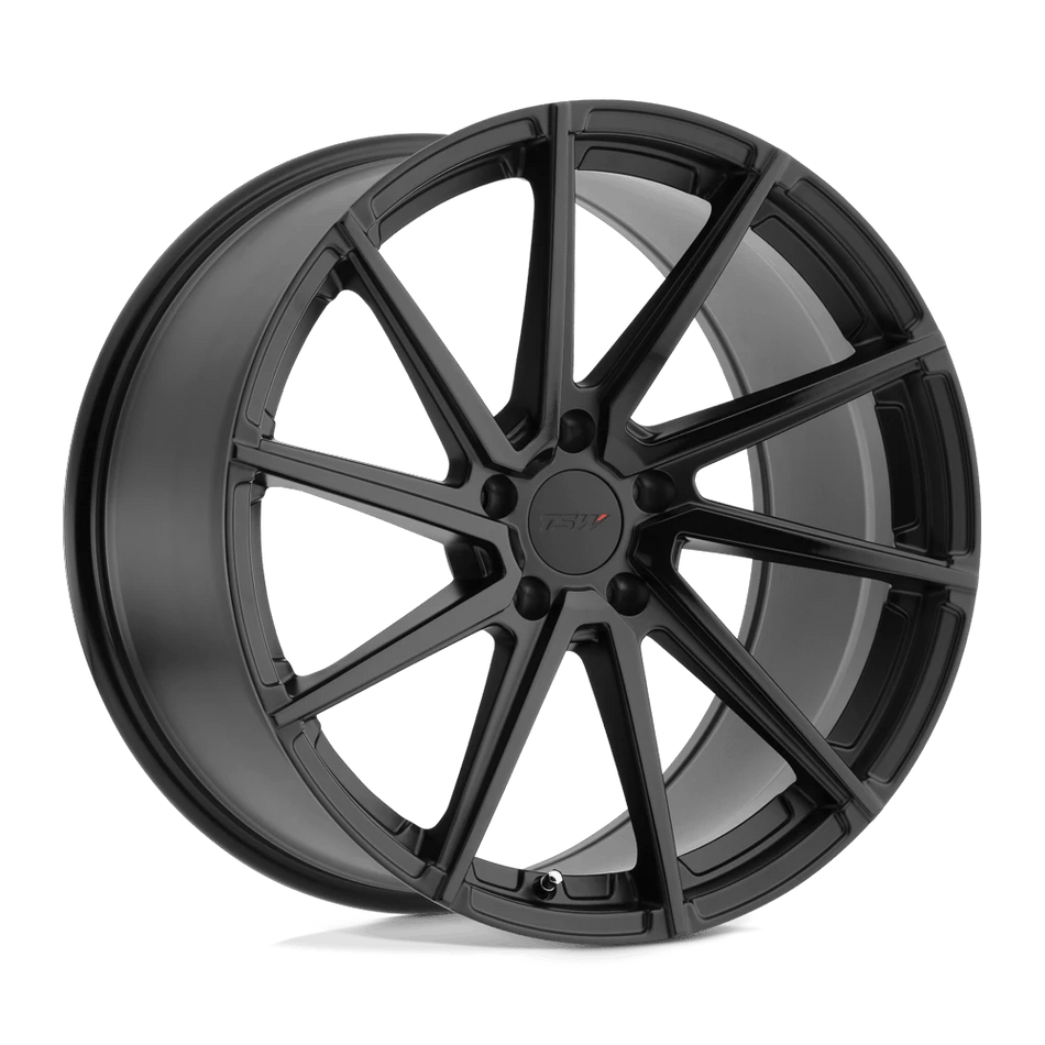 TSW WATKINS 18x9.5 ET39 5x112 Double Black - Matte Black w/ Gloss Black Face