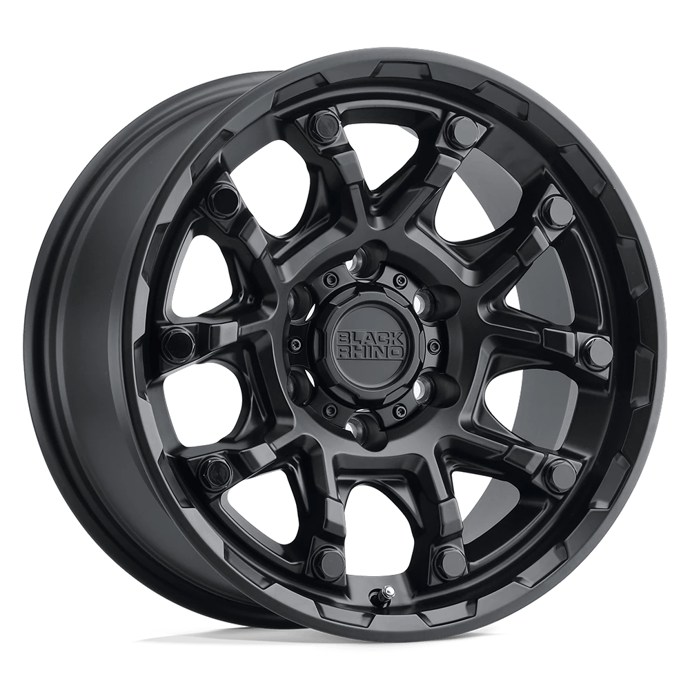 Black Rhino Hard Alloys ARK 20x9 ET12 5x150 Matte Black w/ Gloss Black Bolts