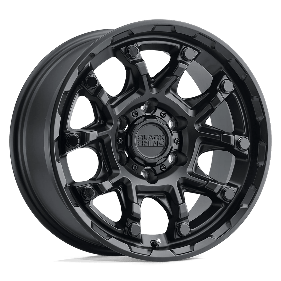 Black Rhino Hard Alloys ARK 20x9 ET12 5x150 Matte Black w/ Gloss Black Bolts
