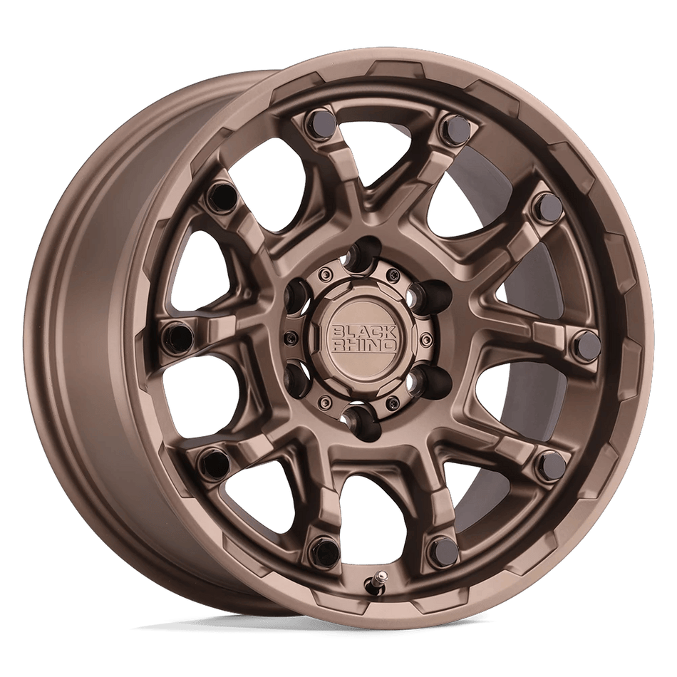 Black Rhino Hard Alloys ARK 20x9 ET-18 6x139.7 Bronze w/ Gloss Black Bolts